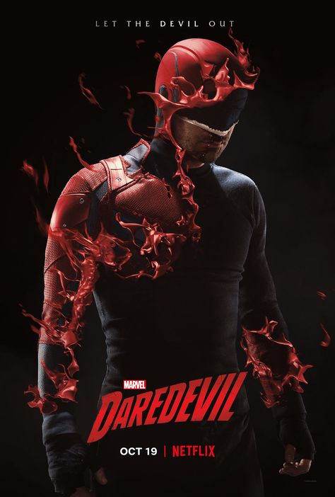 'Marvel's Daredevil' Season 3 Poster Revealed. Get ready to let the Devil out this Friday, October 19, on Netflix! #marvel #daredevil #poster See more here: https://www.marvel.com/articles/tv-shows/marvel-daredevil-season-3-poster-key-art Daredevil Season 3, Daredevil Show, Daredevil Tv Series, Daredevil 2015, Daredevil Netflix, Dare Devil, Spider Men, Deborah Ann Woll, Marvel Netflix