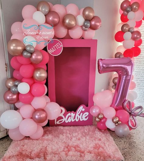 Barbie | Barbie party decorations, Girls barbie birthday party, Barbie theme party Barbie Birthday Food, Black Barbie Party, Barbie Party Decorations Ideas, Barbie Balloons, Girls Barbie Birthday Party, Birthday Party Barbie, Barbie Birthday Party Ideas, Barbie Bday, Barbie Pool Party