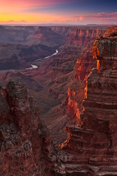 The Colorado River viewed from the rim of Grand Canyon National Park. Arizona Road Trip, Have Inspiration, Colorado River, Grand Canyon National Park, The Grand Canyon, Zion National Park, Vacation Ideas, Amazing Nature, The Edge