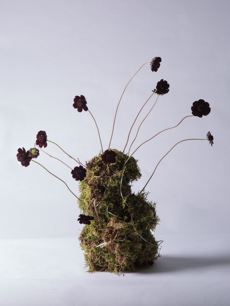 Low Floral Arrangements, Flower Artists, Flower School, Boquette Flowers, Flower Installation, Moss Art, Bouquet Arrangements, Floral Foam, The Medium