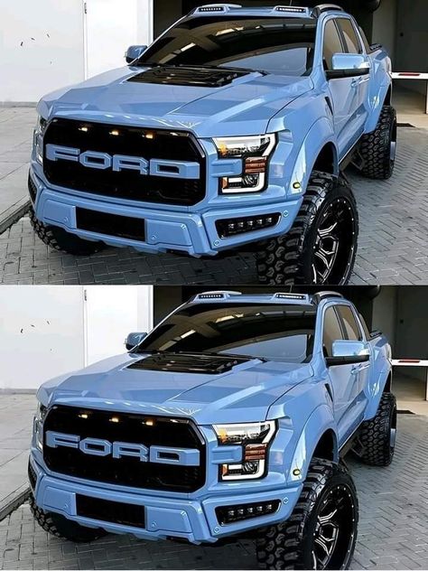 Truck Wraps Ideas, Ford Raptor Blue, Dark Blue Truck, Wrapped Trucks, Ford Raptor Truck, Camo Truck, American Pickup Trucks, Ford Girl, Ford Ranger Raptor