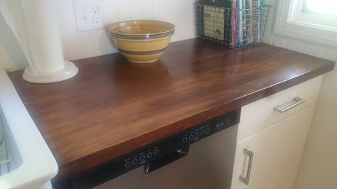 Staining Birch Butcher Block Countertops, How To Finish Butcher Block Countertops, Staining Butcher Block Countertops, Stain Butcher Block Countertops, Stain Butcher Block, Birch Butcher Block Countertops, Stained Butcher Block, Butcherblock Countertops, Block Countertops