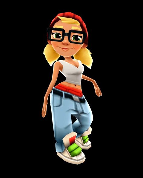 Halloween Costumes Game Characters, Cartoon Day Costume, Subway Surfers Girl Costume, Characters With Glasses Halloween, Subwaysurfer Costume, Trixie Subway Surfers Costume, Trixie Subway Surfers, Halloween Costume One Person, Subway Surfers Cosplay