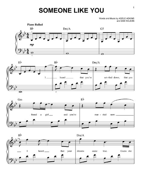 Adele Piano Sheet Music for Learning | Educative Printable Adele Piano Sheet Music, Music Sheets Printable, Adele Piano, Popular Piano Sheet Music, Piano Sheet Music Letters, Piano Music Easy, Music Violin, Piano Notes Songs, Piano Sheet Music Pdf