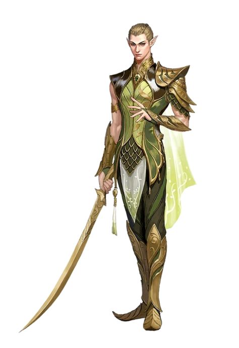 Male Elf Fighter - Pathfinder PFRPG DND D&D 3.5 5th ed d20 fantasy elfo armadura de folha Elf Armor, Dnd Elves, Male Elf, Elf Warrior, Elf Characters, Pathfinder Character, Elf Art, Dungeons And Dragons Characters, Fantasy Armor