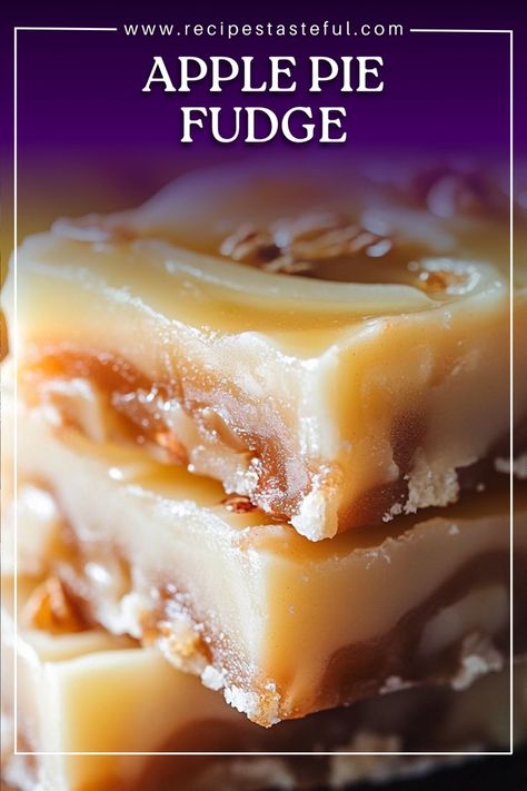 Indulge in the delightful flavors of fall with this creamy Apple Pie Fudge! Combining the sweetness of apples with warm spices and a rich fudge base, this treat is perfect for autumn gatherings or as a cozy dessert any time of year. Each bite captures the essence of classic apple pie in a deliciously chewy form! Creamy Apple Pie, Fall Fudge, Apple Fudge, Healthy Dessert Options, Classic Apple Pie, Creamy Pudding, Truffle Recipe, Decadent Cakes, Christmas Idea