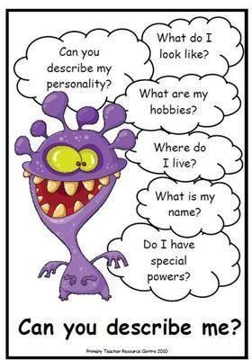 Monster Descriptive Writing, Character Description Writing, Monster Writing, Talk 4 Writing, Descriptive Writing Activities, Monster Theme Classroom, Monster Classroom, Writing Exercise, Early Years Teacher