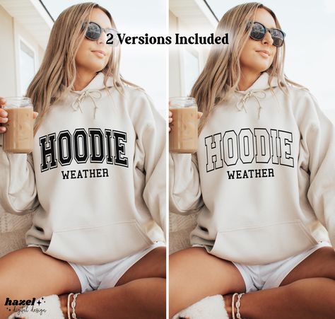 Cricut Clothing Projects, Sweatshirt Svg, Cricut Clothing, Hoodie Weather, Hoodie Png, Clothing Projects, Svg Coffee, Fall Svg, Fall Hoodies