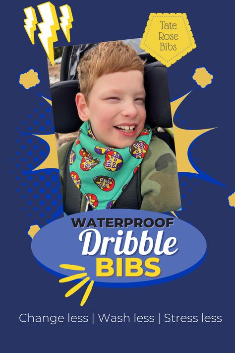 Dribble bibs for special needs children, dribble bibs for older children and dribble bibs for adults. Some might say we have the best dribble bibs in the UK!  No need for a bib with a plastic back; our bibs have a hidden waterproof layer. Need a waterproof dribble bib, a special needs bib, jersey bandana dribble bibs, muslin dribble bibs, newborn dribble bibs? We have them! All in 5 sizes from Newborn to Large Adult! Choose us for your next dribble bibs and you won’t need to go anywhere else! Special Needs Bibs Pattern, Dignity Bibs, Disabled Children, Bib Pattern, Adult Bibs, Dribble Bibs, Bandana Bibs, Special Needs Kids, Bandana Bib