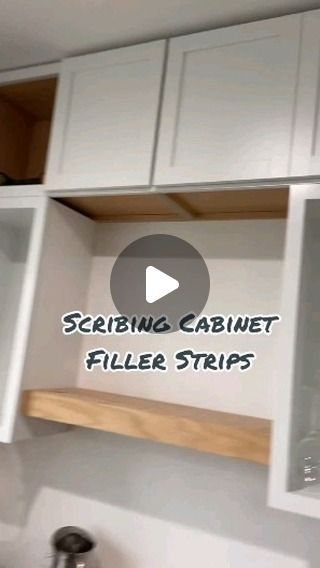 Jay Huerta on Instagram: "It came oout so clean  #scribing #cabinettransformation #cabinets ##kitchenupgrade #kitchenremodel #kitchenmagic #kitchendesign" Scribe Molding On Cabinets, Kitchen Molding Ideas Cabinet Trim, Trim For Cabinets, Kitchen Cabinets Trim, Cabinet Molding, House Dimensions, Cabinet Trim, House Repair, Home Building Tips