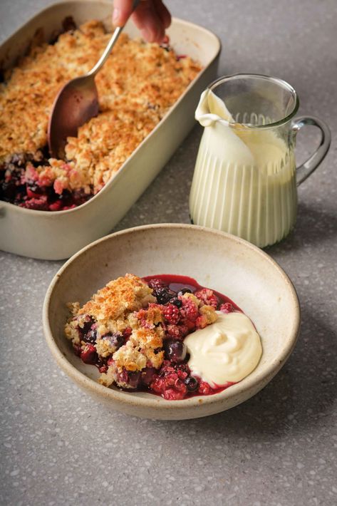 Using Frozen Fruit, What Are Your Intentions, Great British Food, Fruit Crumble, Crumble Recipe, Crumble Topping, British Food, Frozen Fruit, Fruit Recipes