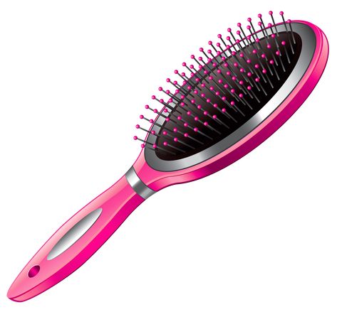 Hair Brush Clipart, Pink Hairbrush, Brush Picture, Nails Clipart, Long Vs Short Hair, Barbie Clipart, Blond Hair Girl, Curly Hair Girl, Man Clipart