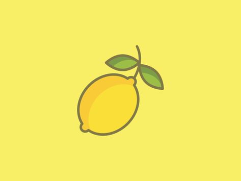 May 18: Lemon by Amy Devereux Simple Lemon Drawing, Lemon Icon Aesthetic, Lemon Animation, Lemon Illustration Design, Lemon Graphic Design, Lemon Logo, Lemon Digital Illustration, Lemon Drawing, Lemon Print Dress