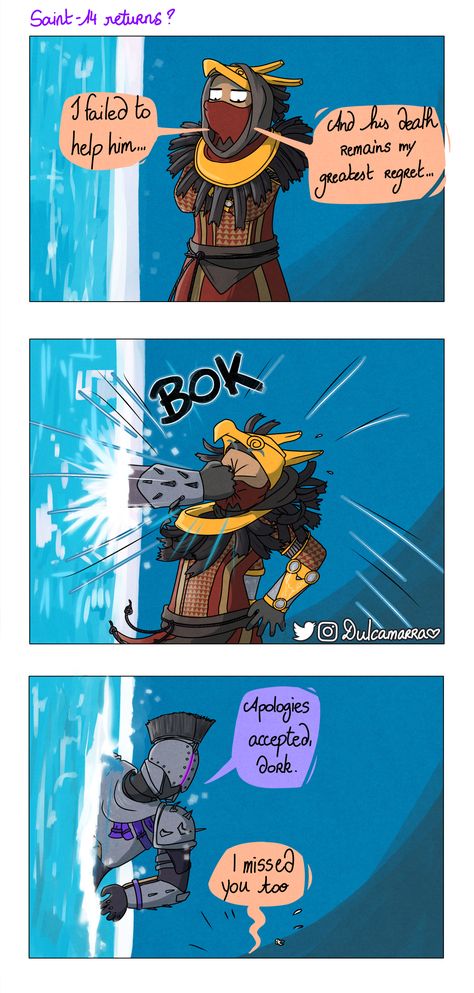 Destiny 2 Funny Comics, Saint And Osiris, Destiny 2 Comics, Cayde-6 X Guardian, Destiny 2 Cosplay, Osiris X Saint-14, Saint-14 Destiny 2, Destiny 2 Fanart, Destiny Funny