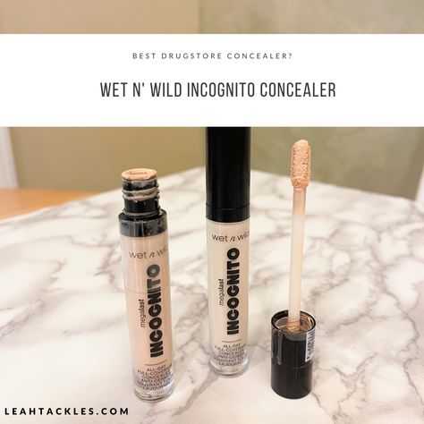 Wet n’ Wild Incognito Mega Last Concealer | Review Wet N Wild Incognito Concealer, Incognito Concealer, Wet N Wild Concealer, Applying Concealer, Best Drugstore Concealer, Drugstore Concealer, Wet And Wild, About Makeup, Too Faced Concealer