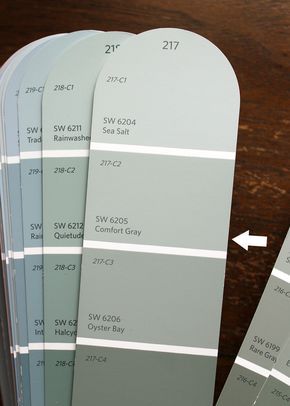 10 Best Gray Paint Colors by Sherwin-Williams — Tag & Tibby Design Sw Grey Green Paint Colors, Comfort Gray Sherwin Williams Kitchen, Green Grey Paint Color Sherwin Williams, Grey Green Sherwin Williams, Comfort Gray Bathroom, Best Grey Green Paint Colors, Sw Contented Paint, Sw Green Paint Colors, Grey Green Bathroom