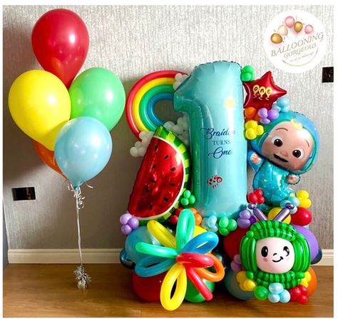 Cocomelon 1st Birthday, Balloon Bouquet Diy, Balloon Display, Have A Lovely Day, Beautiful Memories, Balloon Design, Diy Bouquet, Balloon Art, Balloon Bouquet