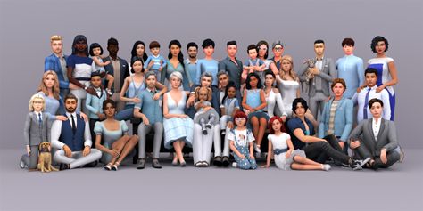 TS4 Poses The Sims 4 Big Family Poses, Sims 4 Big Group Poses, Ts4 Family Portrait Poses, Sims4 Model Pose, Large Family Poses Sims 4, Sims 4 Family Photo, Sims Family Ideas People, Sims Family Poses, Ts4 Family Poses