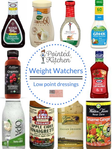 Weight Watchers Dressing, Fat Free Salad Dressing, Weight Watchers Grocery List, Low Points Weight Watchers, Weight Watchers Salad, Weight Watchers Food Points, Weight Watchers Lunches, Weigh Watchers, Weight Watchers Program