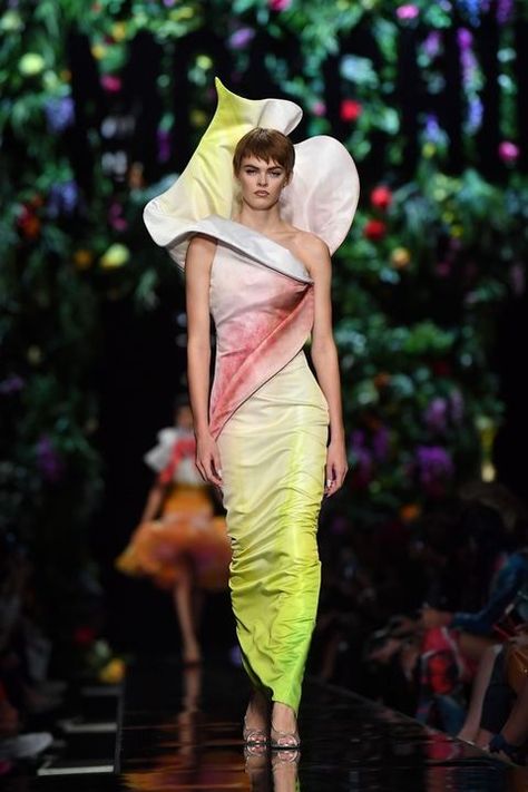 Gigi Hadid Kaia Gerber Flower Bouquet Moschino Spring 2018 - Moschino Spring 2018 Show Milan Fashion Week Moschino Spring 2018, Nirvana Dress, Moschino Runway, Dolly Fashion, Xtreme Couture, A Bouquet Of Flowers, Kaia Gerber, Indian Designer Outfits, Bouquet Of Flowers