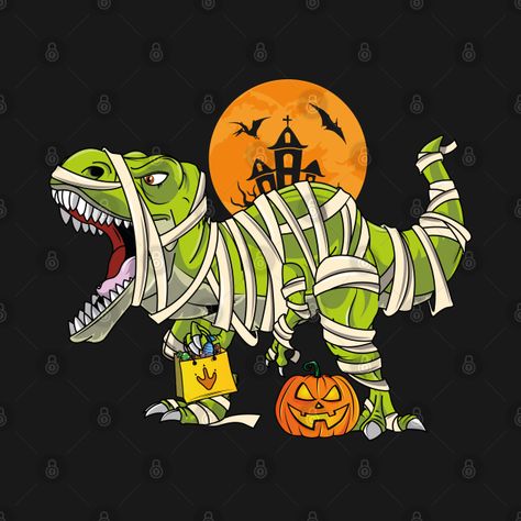 Holiday Paintings, Galletas Halloween, Dinosaur Halloween, Day Of The Shirt, T Rex Humor, Dinosaur Wallpaper, Halloween Templates, Horror Posters, Dinosaur Gifts