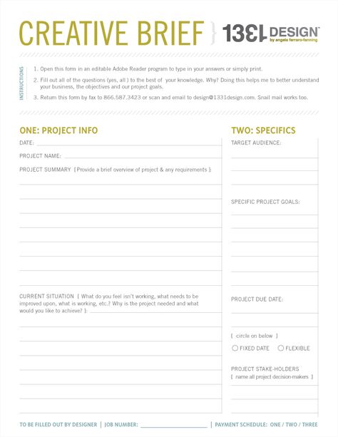 Design Brief Template, Creative Brief Template, Canvas Templates, Desain Merek, Creative Brief, Intake Form, Graphic Design Business, Design Theory, Business Plan Template