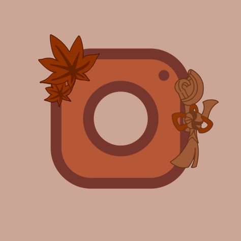 Instagram Fall Icon, Instagram App Icon Aesthetic, Kazuha App Icon, Kazuha Theme, Kazuha Instagram, Genshin Kazuha, Logo Apps, Ipad Customization, Autumn Icons