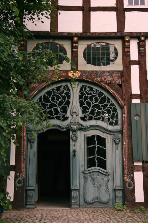 Beautiful door (Open Air Museum Detmold) | by Ms Cupcake ~ Oh WHY don't we have gorgeous doors like this on all our homes/buildings?? Making Doors, Unique Front Doors, When One Door Closes, Cool Doors, Door Gate, Front Entrance, Old Doors, Unique Doors, Grand Entrance