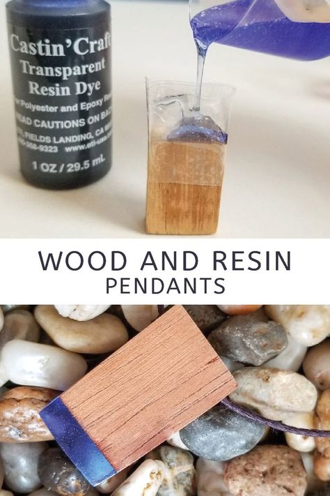 Wood Jewelry Diy, Wood Resin Necklace, Wood Jewelery, Wood Resin Jewelry, Resin Pendants, Diy Resin Projects, Resin Jewelry Diy, Diy Jewelry Unique, Wood And Resin