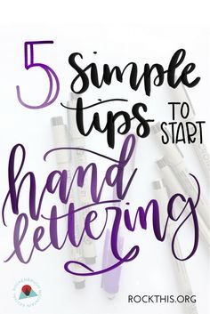 5 eenvoudige tips om te beginnen de hand belettering - Scrap Booking Learn To Hand Letter, How To Hand Letter Tutorials, Calligraphy Monogram Initials, How To Learn Hand Lettering, Hand Lettering How To, Learning Hand Lettering, Hand Lettered Greeting Cards, How To Write Pretty Letters, Simple Caligraphy Art