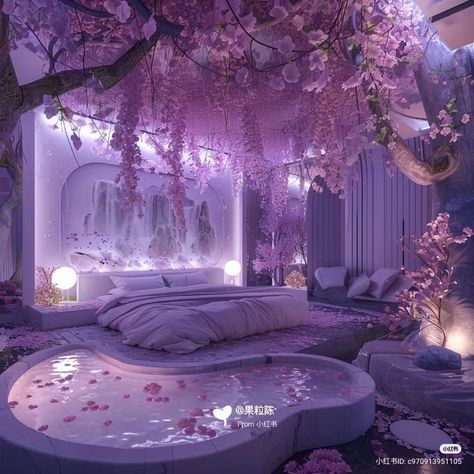 Room Things, Dream Bedroom Inspiration, Oc Stuff, Purple Rooms, Bedrooms Ideas, Cute Bedroom Decor, Dream House Rooms, Cozy Room Decor, Dreamy Bedrooms