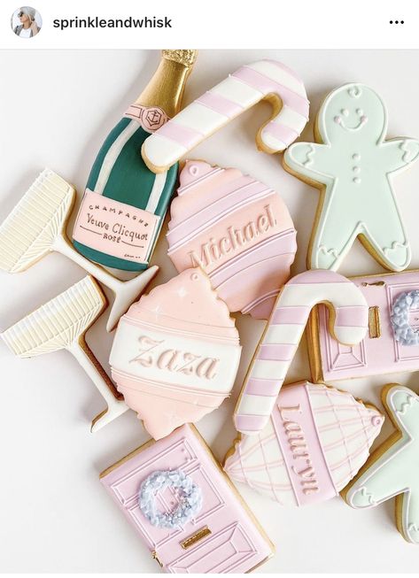 Veuve Cookies, Christmas Plaques, Bachelorette Trip, Birthday Cookies, Food Decoration, Decorated Cookies, Royal Icing, Cute Food, Future Wedding