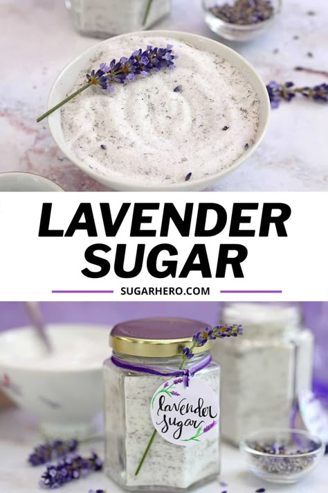 Culinary Lavender Recipes, Lavender Treats, Lavender Dessert, Lavender Ideas, Using Lavender, Infused Sugar, Lavender Sugar, Lavender Recipes, Culinary Lavender