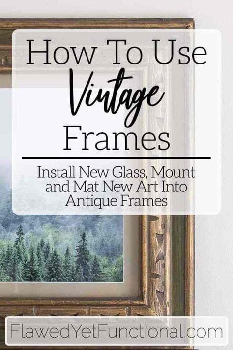 Vintage picture frames can be remade to add stunning decor to your home. Use these 6 easy steps to bring new life to antique picture frames! #vintage #pictureframe #antique #homedecor Antique Pictures On Wall, Refinish Picture Frames, Antique Framed Art, Repurpose Picture Frames Diy Ideas, Antique Frames Vintage, Old Picture Frames Repurpose, Vintage Frames Ideas, Antique Frames On Wall, Antique Picture Frames On The Wall