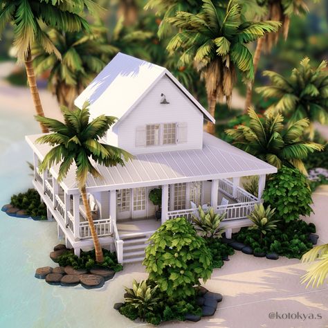 Kotokya Sims | 🌴Lagune Blanche During this summer period, I wanted to build in Sulani. I have never built in this map before. This is my beach house☀️. … | Instagram Sims 4 Island House, Sims 4 Coastal House Cc, Sims 4 Cc Beach House, Sims 4 Sulani House, Island Home Sims 4, Sulani Beach House, Sims Beach House, Sulani House, Sims 4 Sulani House Plan