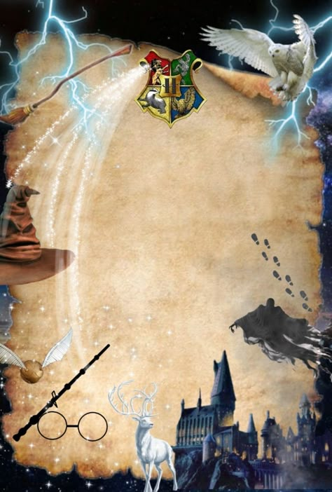 Harry Potter Image, Harry Potter Templates, Harry Potter Frame, Harry Potter Brief, Carte Harry Potter, Harry Potter Classes, Harry Potter Birthday Invitations, Harry Potter Invitations, Happy Birthday Harry Potter