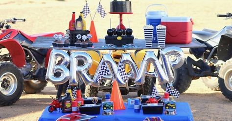 Bike Party Ideas, Dirt Bike Party Ideas, Dirtbike Birthday Party, Dirt Bike Birthday Party, Motocross Birthday Party, Bike Birthday Party, Motorcycle Birthday Parties, Bike Birthday Parties, Dirt Bike Party