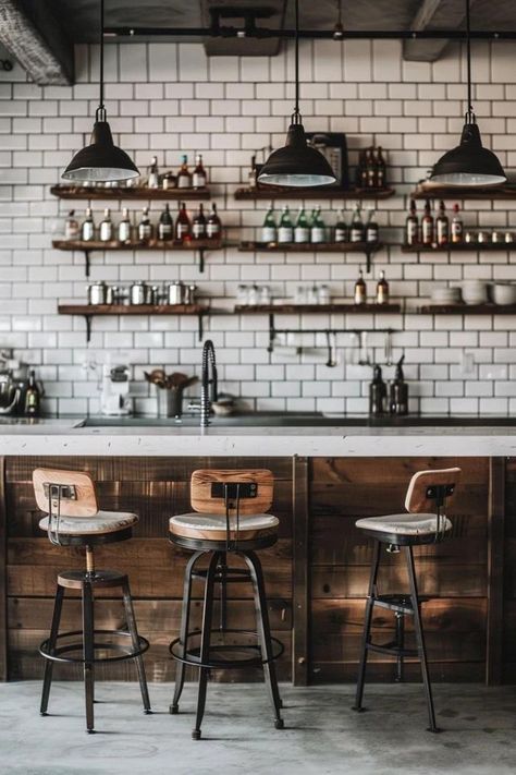 Modern Industrial Kitchen Design Essentials Industrial Country Kitchen, Industrial House Decor, Kitchen Industrial Style, Modern Industrial Kitchen Design, Modern Industrial Kitchen, Industrial Country, Industrial Kitchen Design, Industrial Style Kitchen, Concrete Coatings