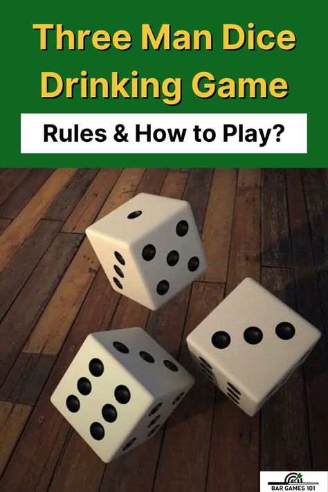 drinking games Drinking Dice Games, Dice Game Rules, Drinking Game Rules, Man Rules, Fun Drinking Games, Street Game, Game Rules, The Third Man, Bar Games