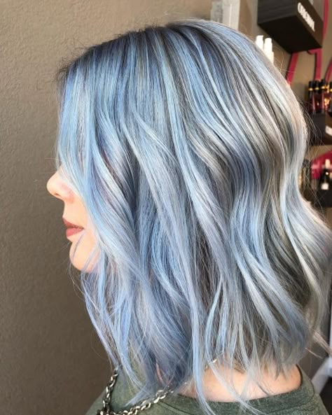 16 Pastel Blue Hair Color Ideas for Every Skin Tone Baby Blue Hair, Pastel Blue Hair, Hairstyle Accessories, Grey Hair Dye, Light Blue Hair, Hair Haircuts, Fun Hair, Hair Color Blue, Pastel Hair