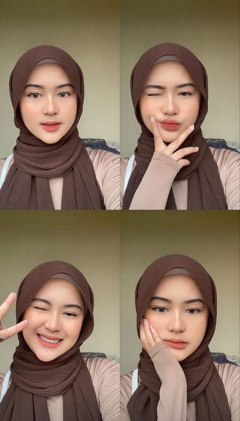 Selfie Hijab, Simple Hijab Tutorial, Easy Photography Ideas, Hijab Style Tutorial, Hijab Aesthetic, Model Pose, Self Portrait Poses, Selfie Poses Instagram, Photography Posing Guide