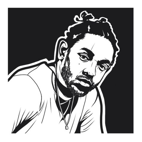 Kendrick Lamar Reference Black And White, Pencil Techniques, Devian Art, Rapper Art, Colored Pencil Techniques, Hip Hop Art, Painting Inspo, Cool Coloring Pages, Paint And Sip