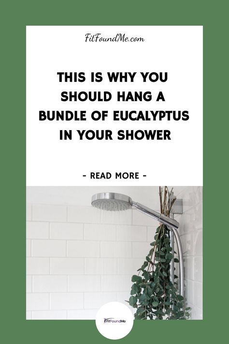 THIS IS WHY You Should Hang A Bundle Of Eucalyptus In Your Shower Eucalyptus Shower Head, Stressful Day, Fresh Eucalyptus, Juicing For Health, Respiratory, Shower Head, Open Up, Shower Heads, Muscles