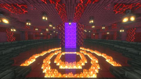 Nether Base Minecraft, Nether Hub, Minecraft Buildings, Minecraft, Red, Quick Saves