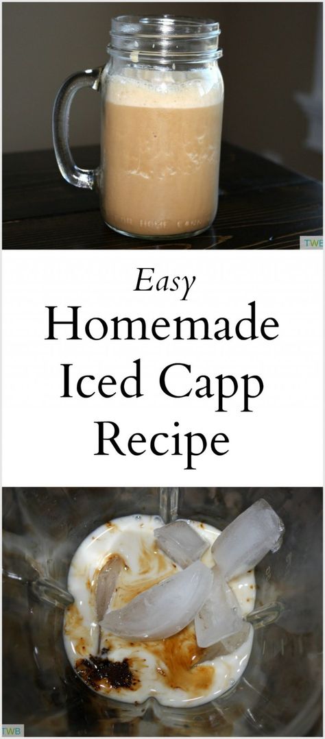 Homemade Iced Capp Recipe - The Write Balance Ice Cap Recipe, Iced Capp Recipe, Homemade Ice Coffee, Iced Cap, Iced Cappuccino Recipe, Ice Coffee Recipes, Cappuccino Recipe, Homemade Iced Coffee, Iced Cappuccino