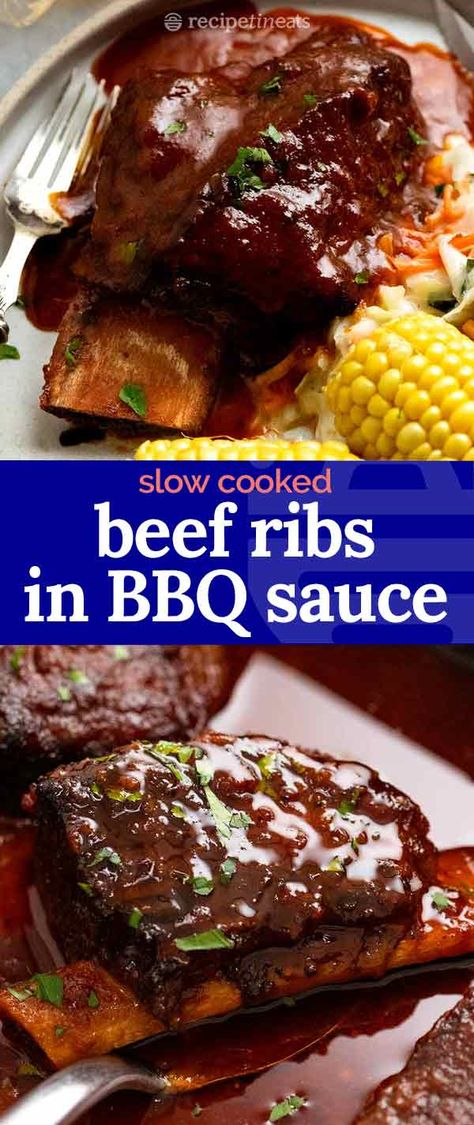 Beef Short Ribs Oven Easy, Beef Ribs Recipe Slow Cooker, Beef Ribs In Oven, Beef Short Ribs Oven, Slow Cooked Short Ribs, Short Rib Recipes Crockpot, Short Rib Recipes Oven, Braising Liquid, Ribs Recipe Oven