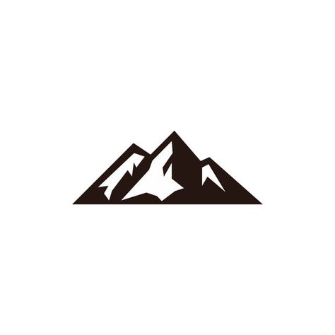 Mountain Peak Logo Template Mountain Logo Design, Mountain Wall Painting, Peak Logo, Tourism Logo, Goat Logo, Mountain Logos, Mountain Peak, Tshirt Design Inspiration, Mountain Designs