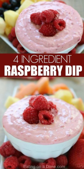 Fruit Dip With Cream Cheese, Raspberry Dip, Cream Cheese Fruit Dip Recipe, Fruit Appetizers Easy, Raspberry Cookie Recipes, Easter Appetizers Easy, Raspberry Cookie, Fruit Dip Recipe, Cream Cheese Fruit Dip