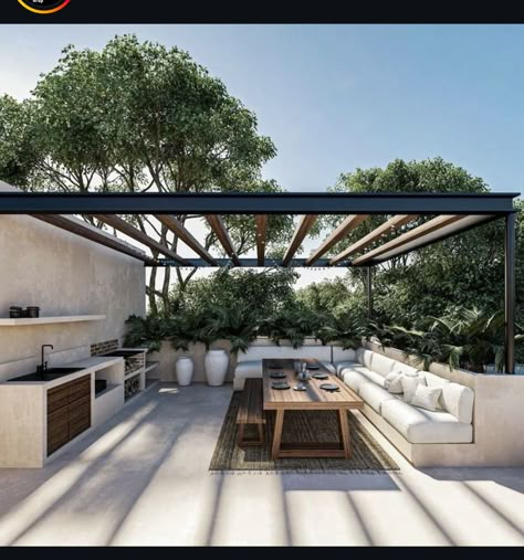 Interior Greenery, Backyard View, Villa Landscape, Side Patio, Small Yard Landscaping, Rooftop Design, Rooftop Terrace Design, Outdoor Living Design, Outdoor Living Rooms