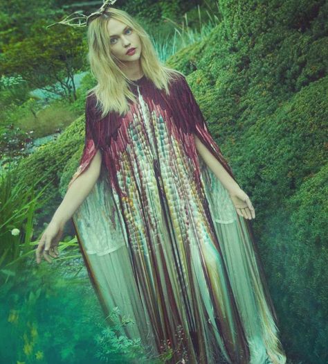 Wood Photoshoot, Emma Summerton, Dark Spring, Metallic Fashion, Fairytale Photoshoot, Sasha Pivovarova, Dark Beauty Magazine, Bohemian Diesel, Sasha Fierce